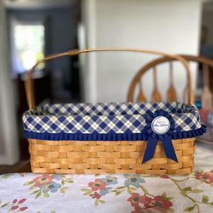 Longaberger 2003 Blue Ribbon Canning Basket